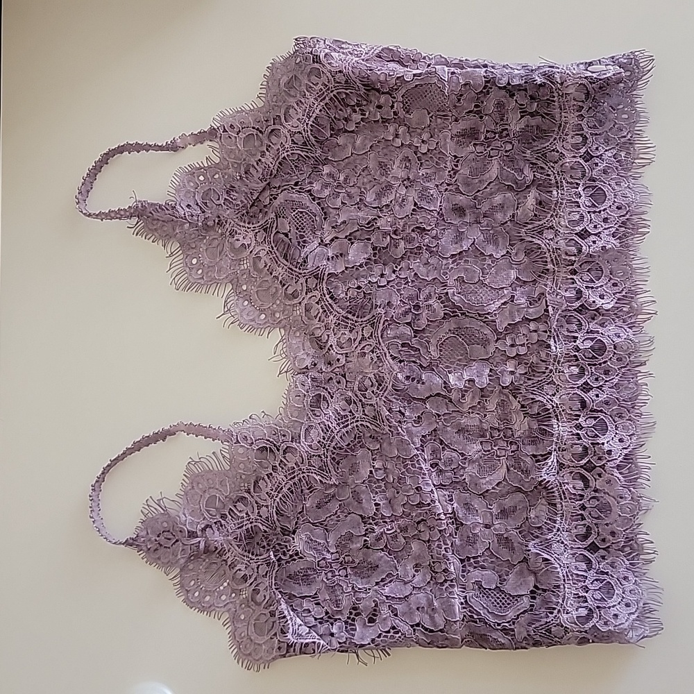 POL Empire Waist Lace Crochet Crop Top/Bralette